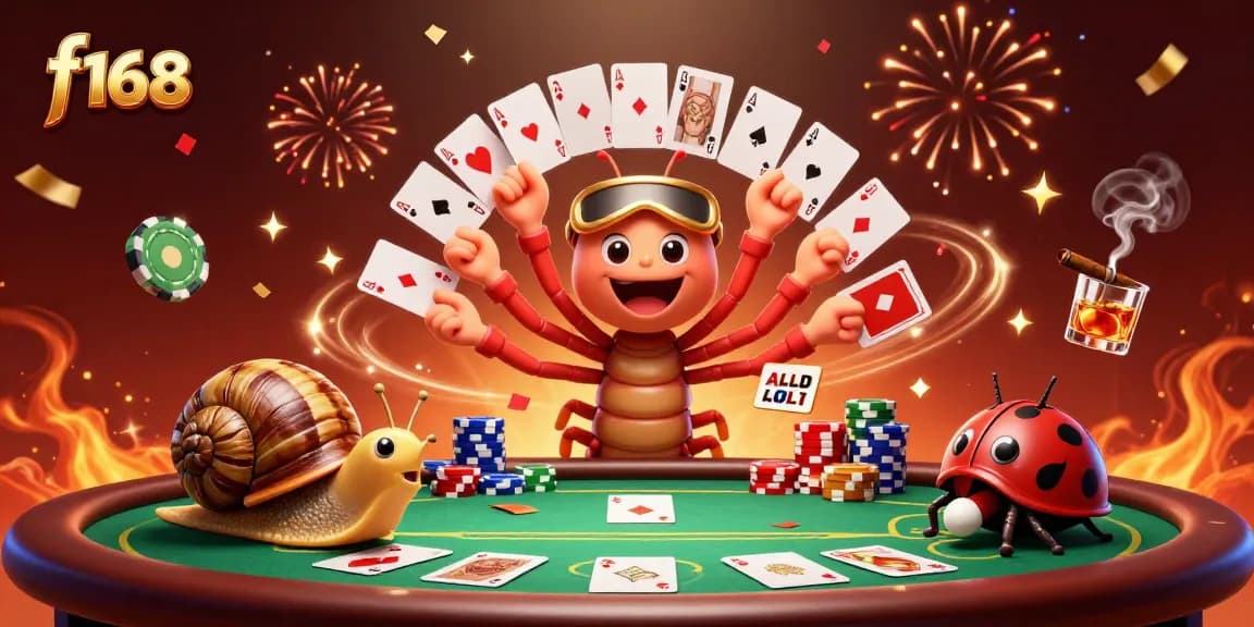 Experience thrilling gameplay at f 168 with exciting poker creatures and vibrant casino elements.