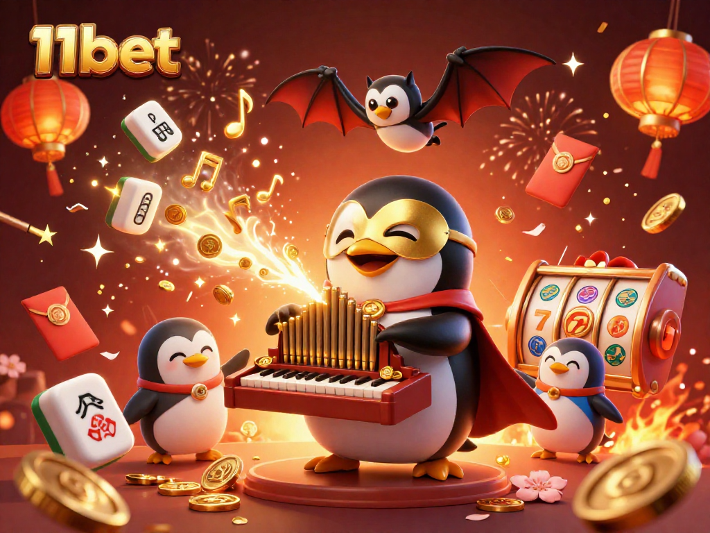 Spin the reels with 11bet and experience a vibrant casino scene filled with fortune and excitement.