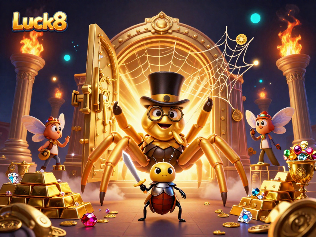 Experience immersive gaming at Luck8 with rich, dynamic casino-themed visuals.