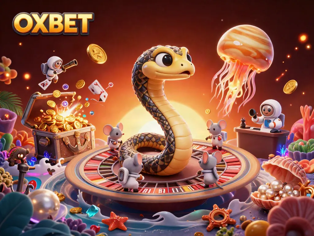 Engage with the thrilling adventures of OXBET as players place bets on a cosmic roulette amid enchanting visuals.