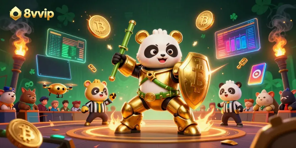 Engage in thrilling gaming with o8vvip's animated casino illustration featuring lively character interactions.