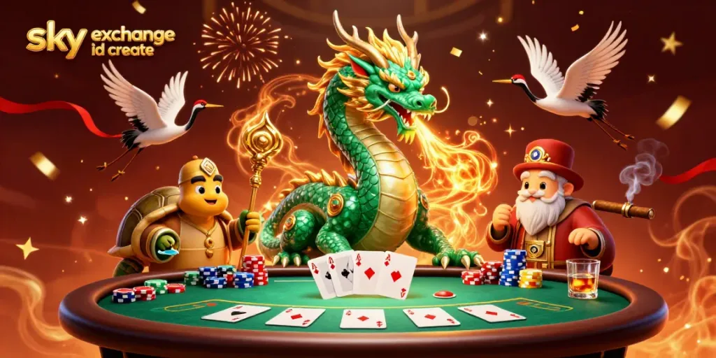 Experience the thrill of betting as you sky exchange id create with vibrant casino elements and animated characters.