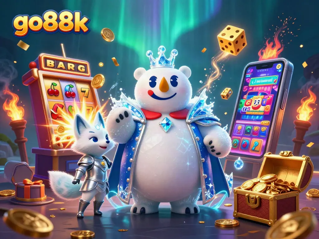 Experience the exciting world of go88k with vibrant slot machines and casino elements exploding in action.