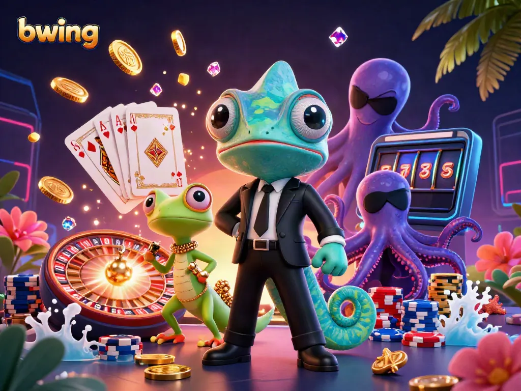 Experience thrilling games at bwing with vibrant characters and exciting casino elements.