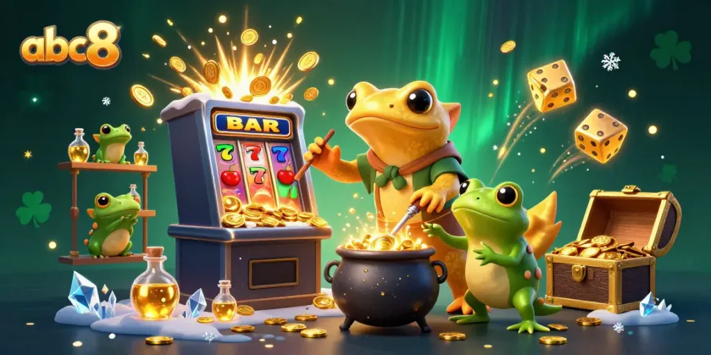 Join the fun with abc8 at the exploding jackpot slot machine, showcasing vibrant casino elements and captivating characters.