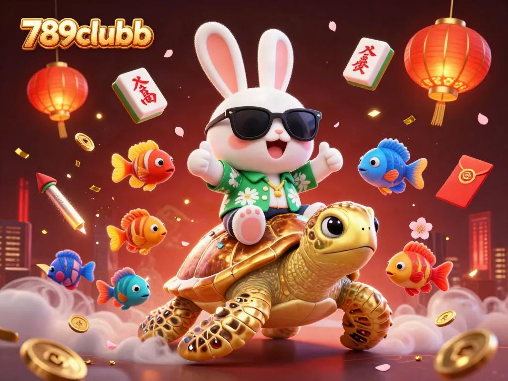 Experience winning thrills with 789clubb's vibrant gaming illustration, showcasing fun casino elements.